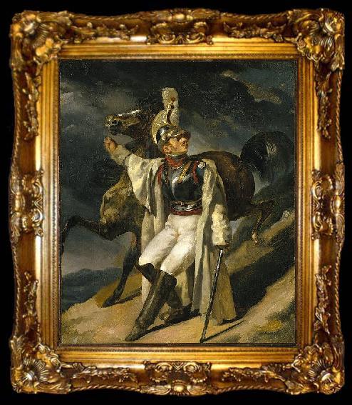 framed  Theodore   Gericault Wounded Cuirassier, ta009-2